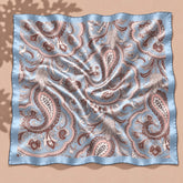 The Vintage Blue Satin Scarf