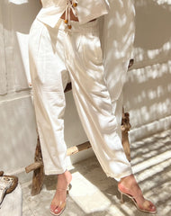 Blossom Aura White Pants