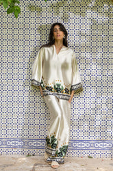 Palm Satin Set