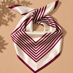 The Burgundy Edit Satin Scarf