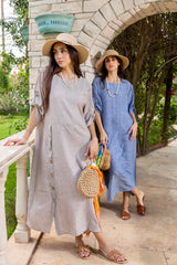 Tropic Denim-like Dress