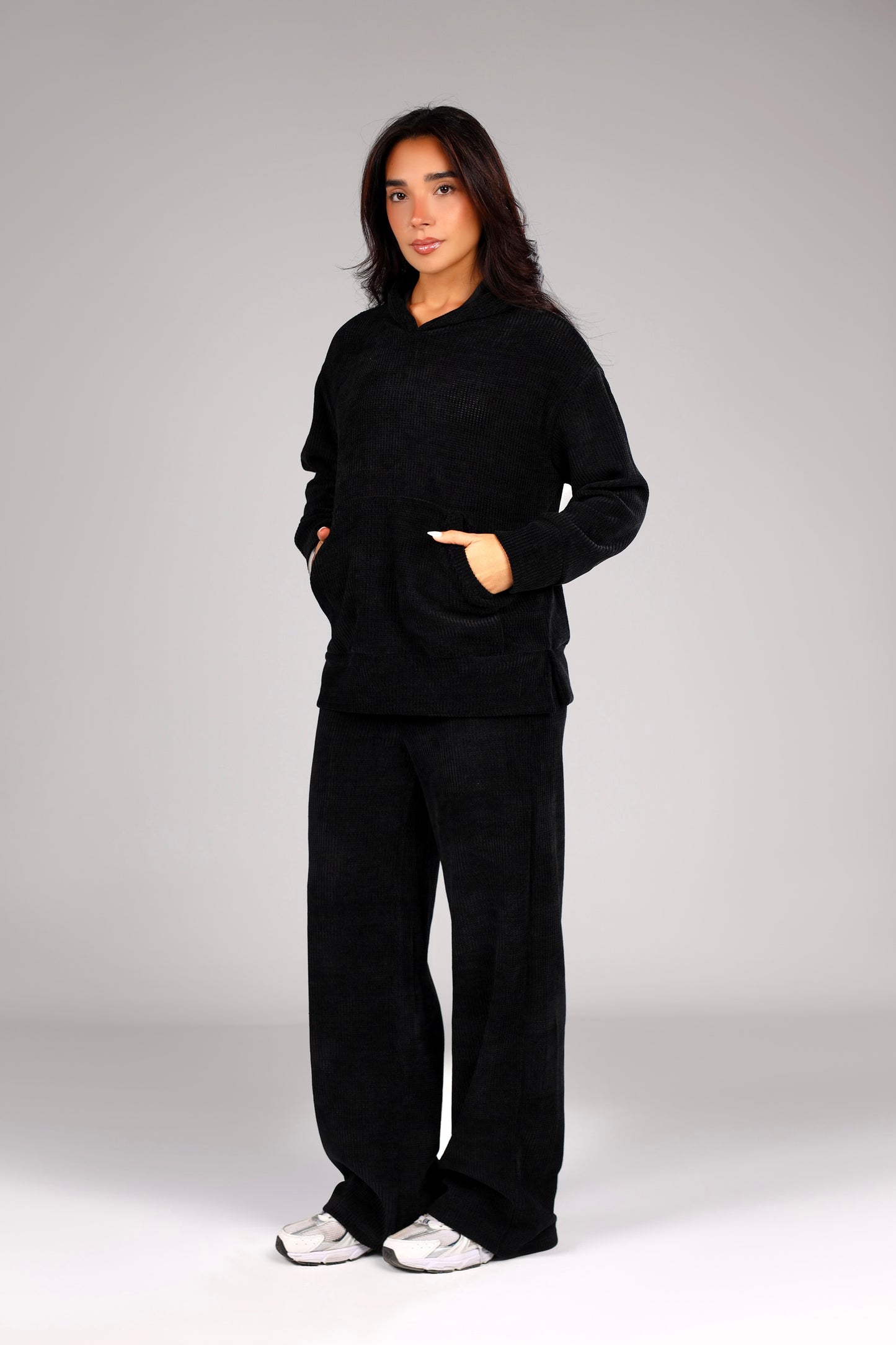 Luxe Knit Co-ord Set - Black