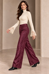 The Burgundy Snakeskin Pants