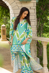 Lagoon Ikat Satin Set