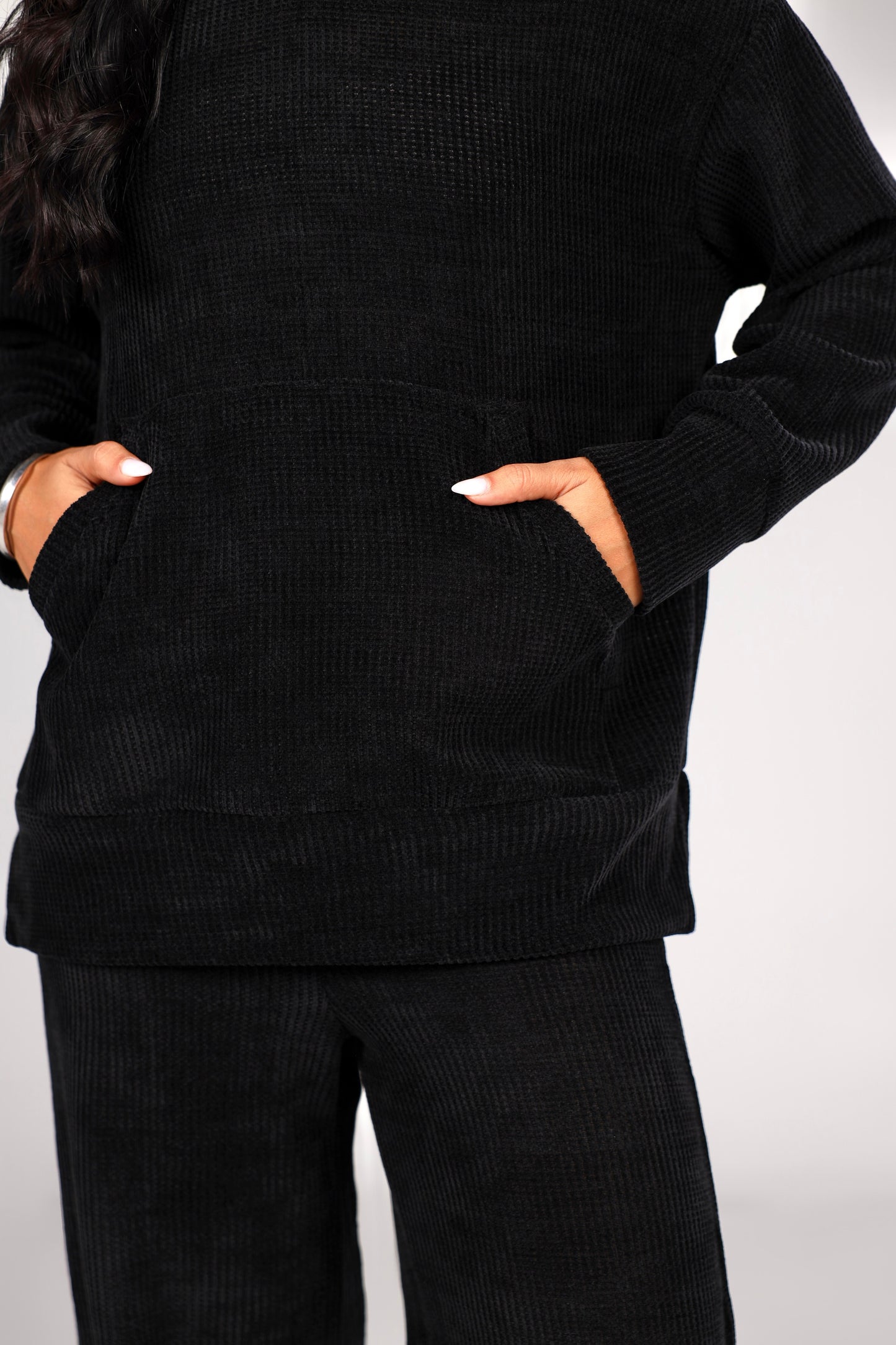 Luxe Knit Co-ord Set - Black