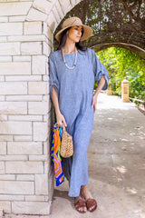 Tropic Denim-like Dress