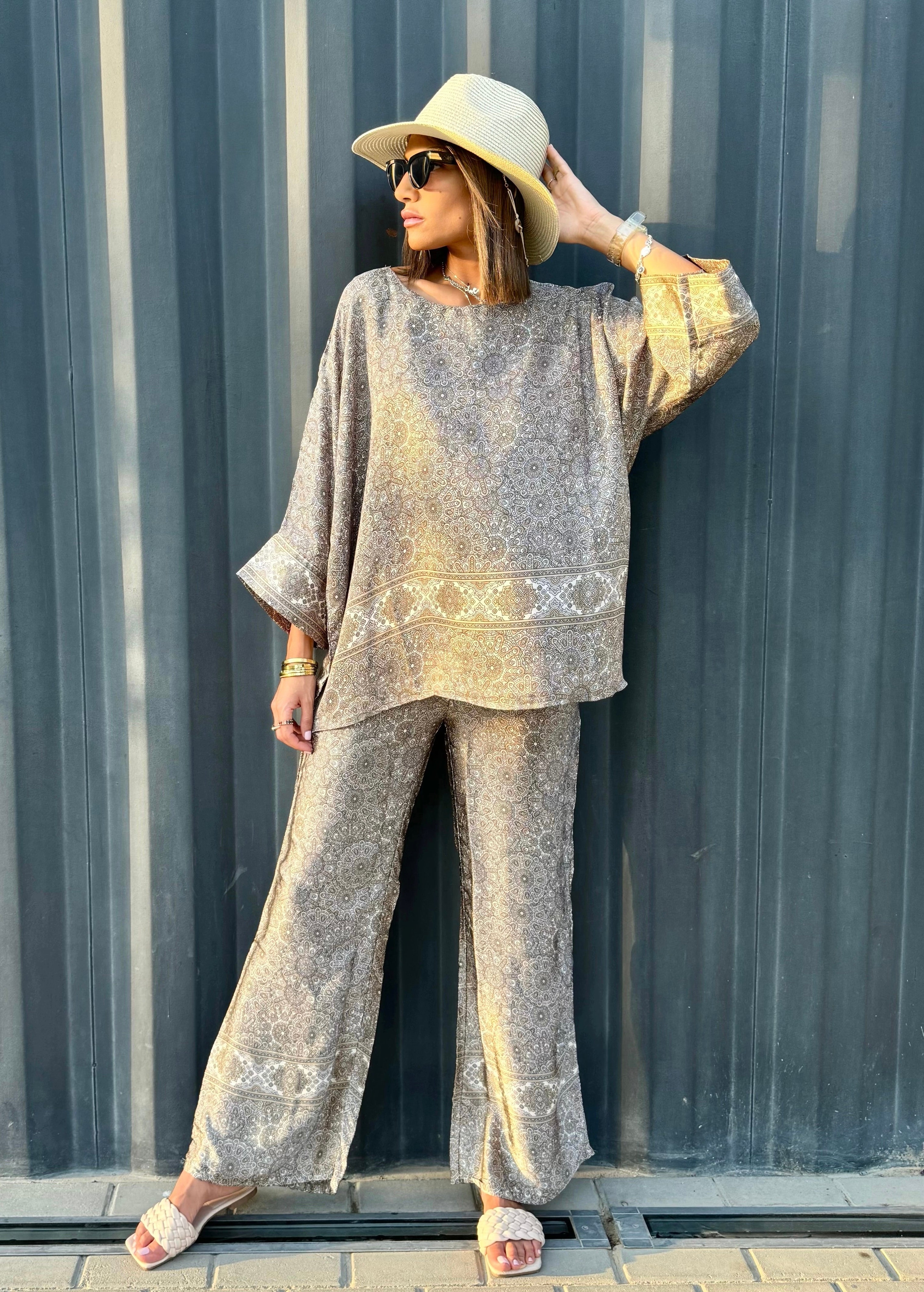 Golden Satin Set