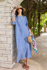 Tropic Denim-like Dress