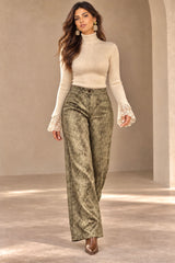 The Olive Snakeskin Pants