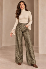The Olive Snakeskin Pants
