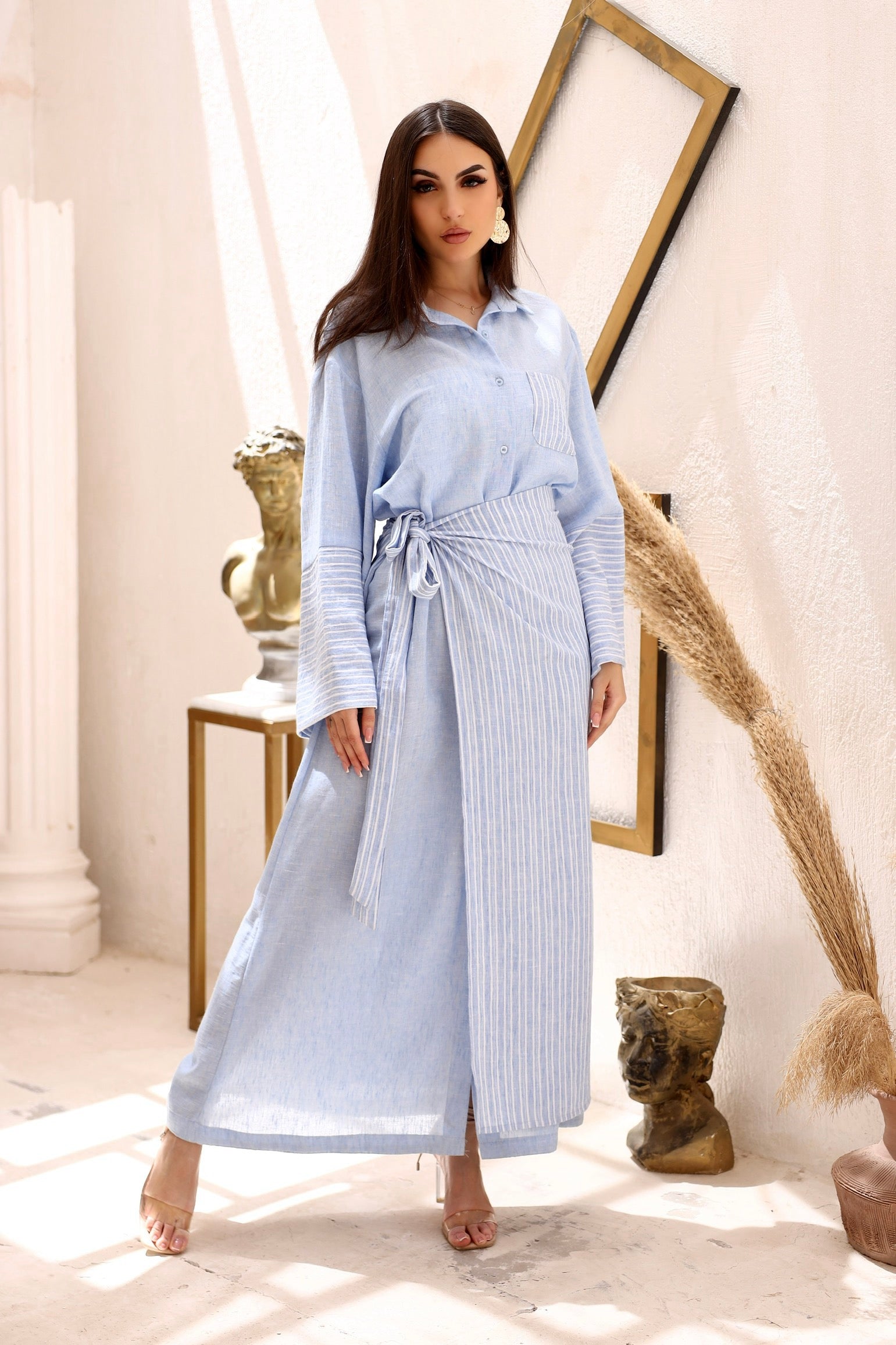 Sunset Light Blue Dress