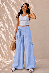 Sky Stripe Wrap Pants