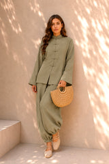 Olive Green Mandarin Set