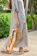 Tropic Beige Linen Dress