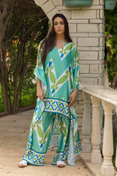 Lagoon Ikat Satin Set