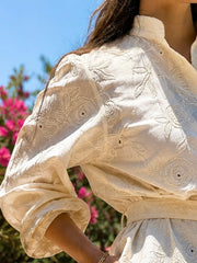 Oat Fleur Embroidered Shirt