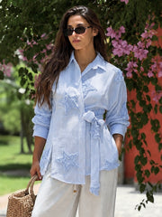 Bluebell Starlit Wrap Shirt