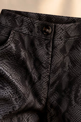 The Black Snakeskin Pants