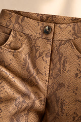 The Caramel Snakeskin Pants
