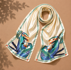 Toucan Silky Scarf (Rectangular)