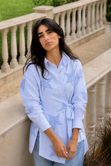 Bluebell Starlit Wrap Shirt