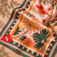 Palm Silki Scarf (rectangular)