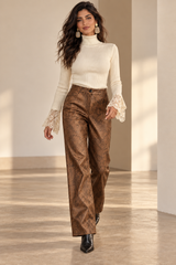 The Caramel Snakeskin Pants