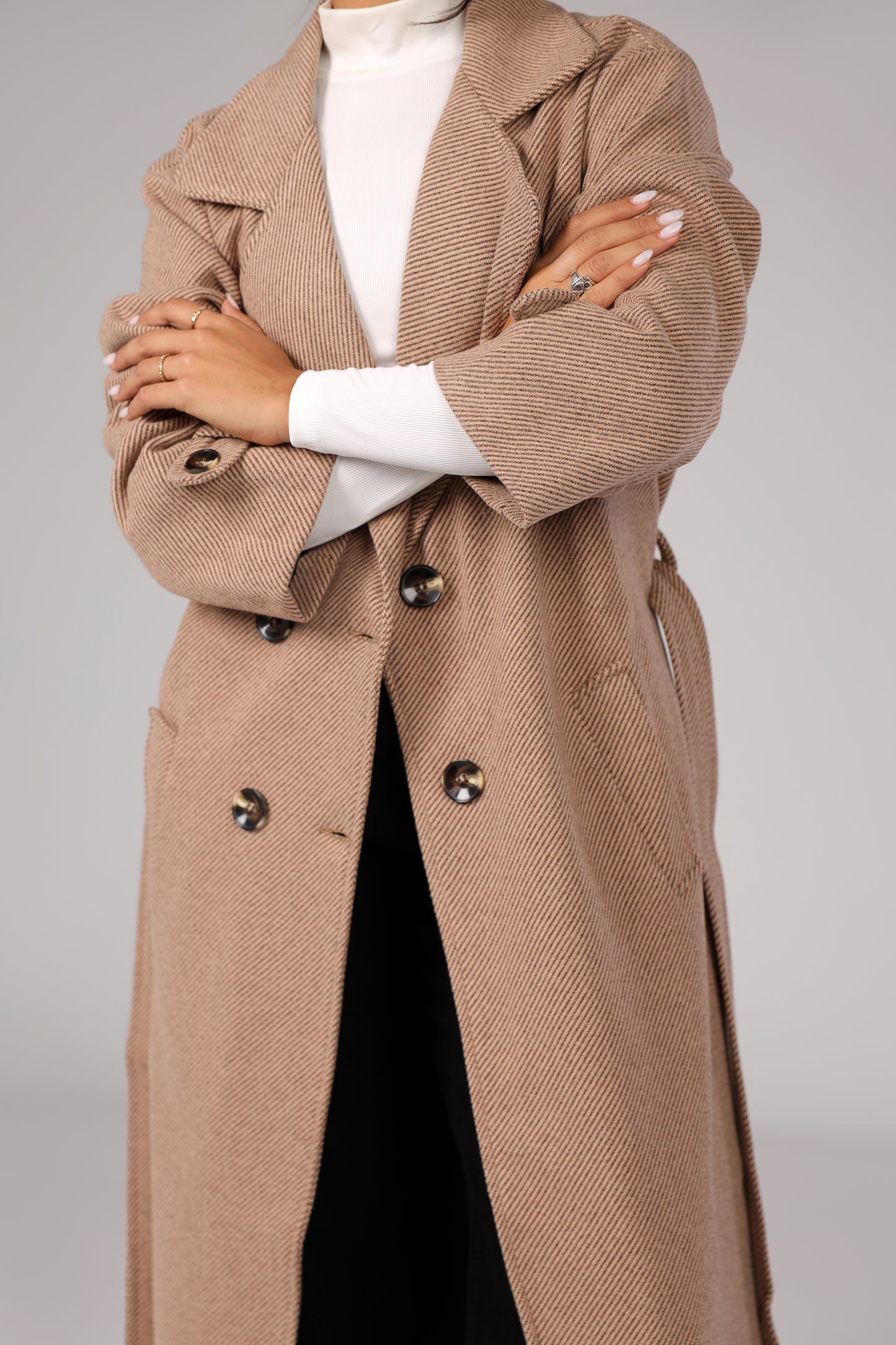 The Woolen Coat - Mocha Beige