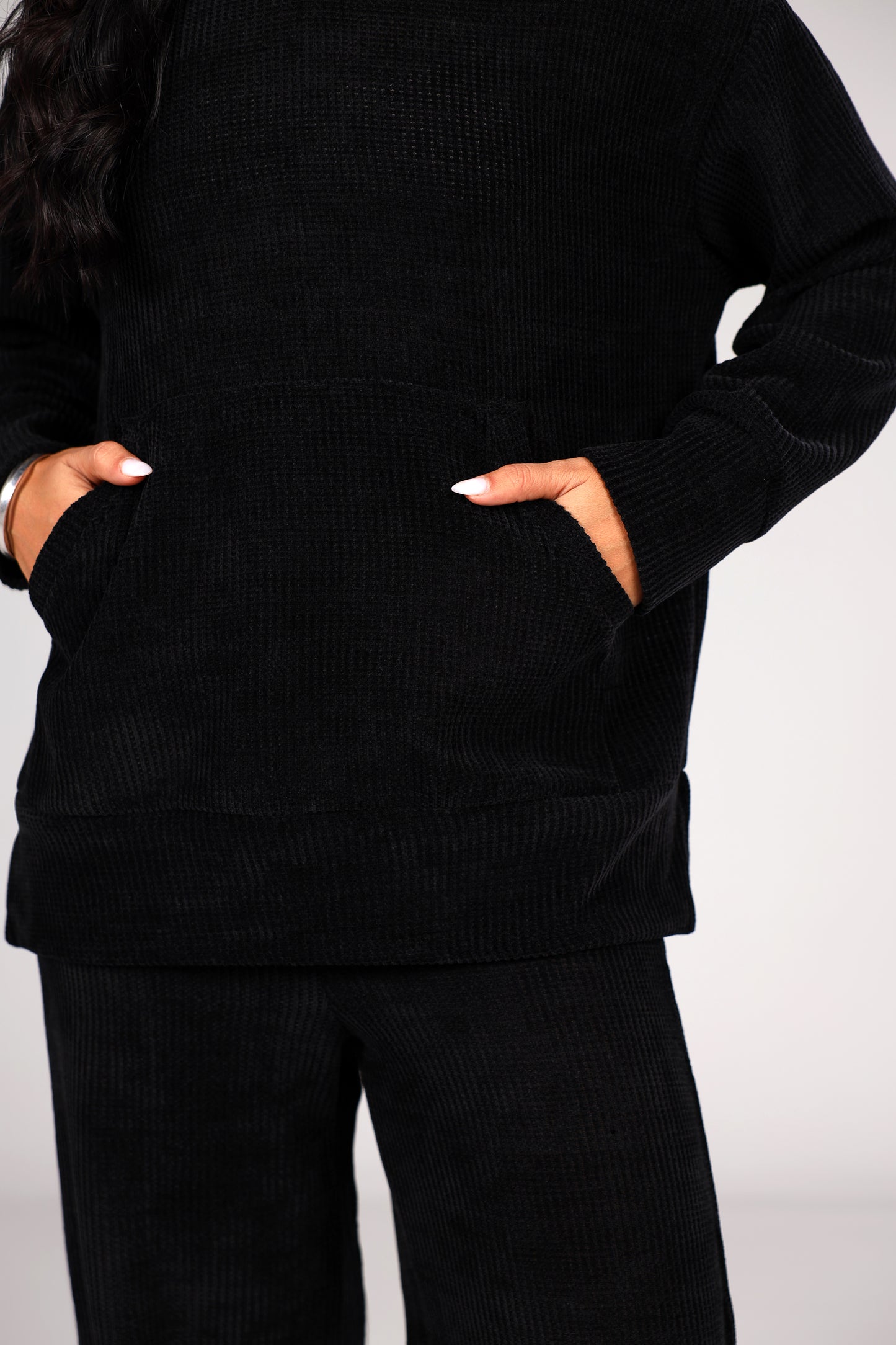 Luxe Knit Co-ord Set - Black