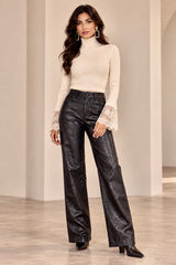The Black Snakeskin Pants