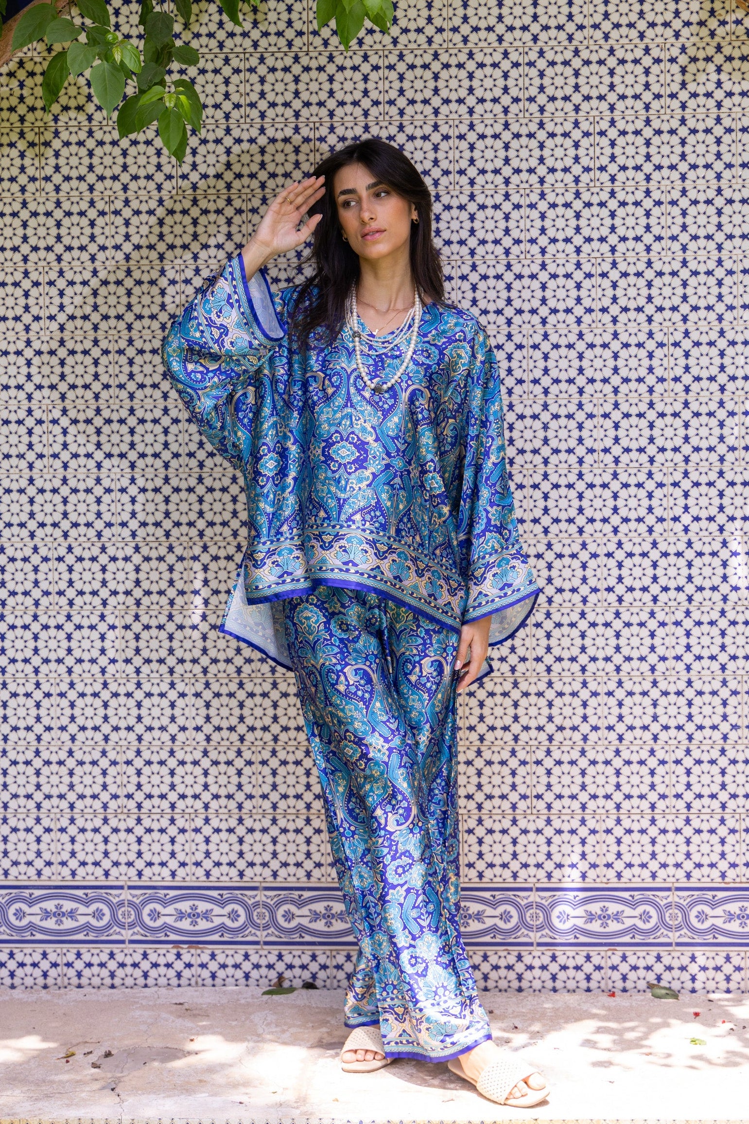 Royal Mosaic Satin Set