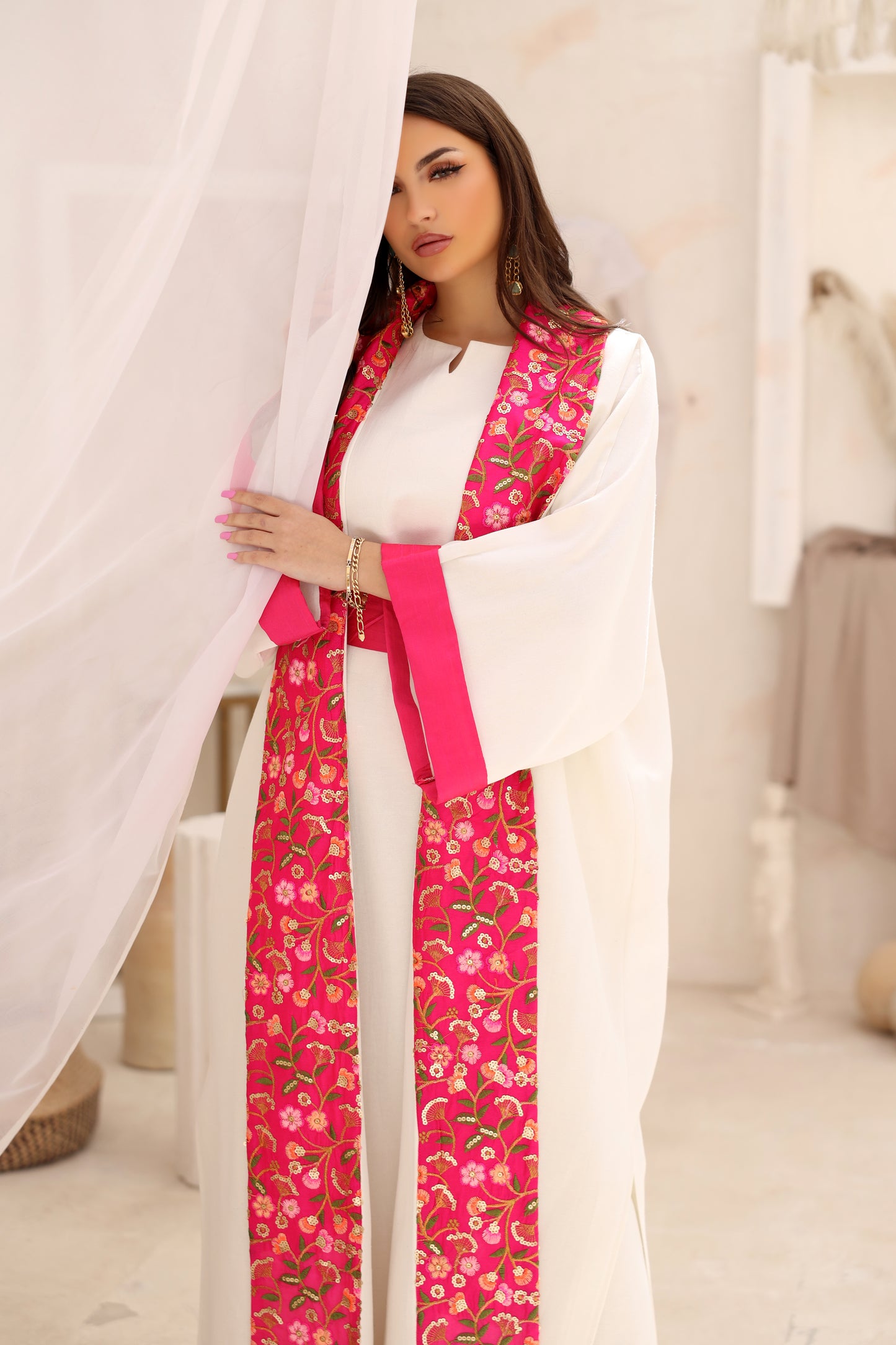 Layali Pink Kaftan