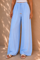 The Amalfi Pants - Light Blue