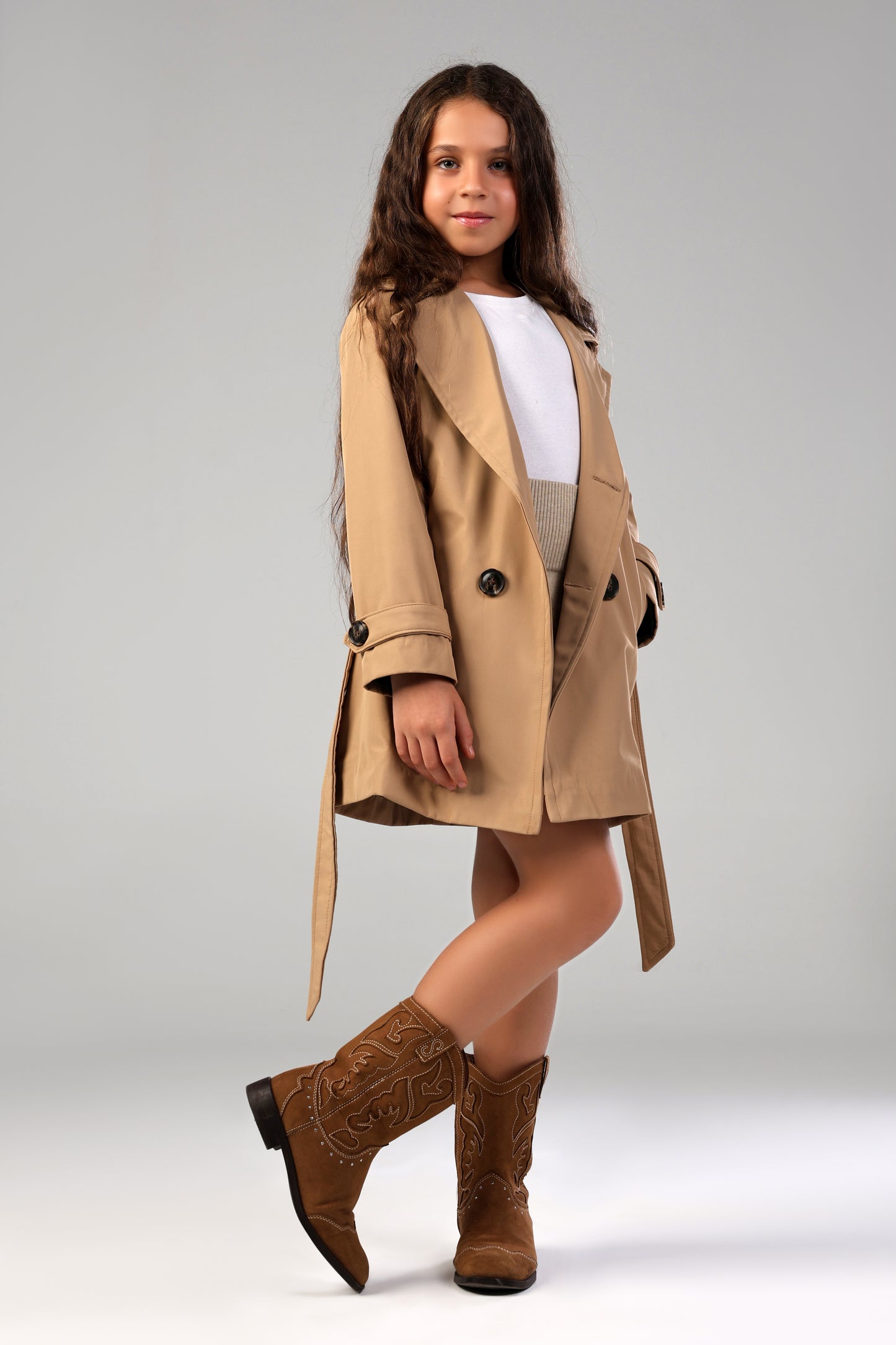 Secret Agent Trench - Khaki - Girl