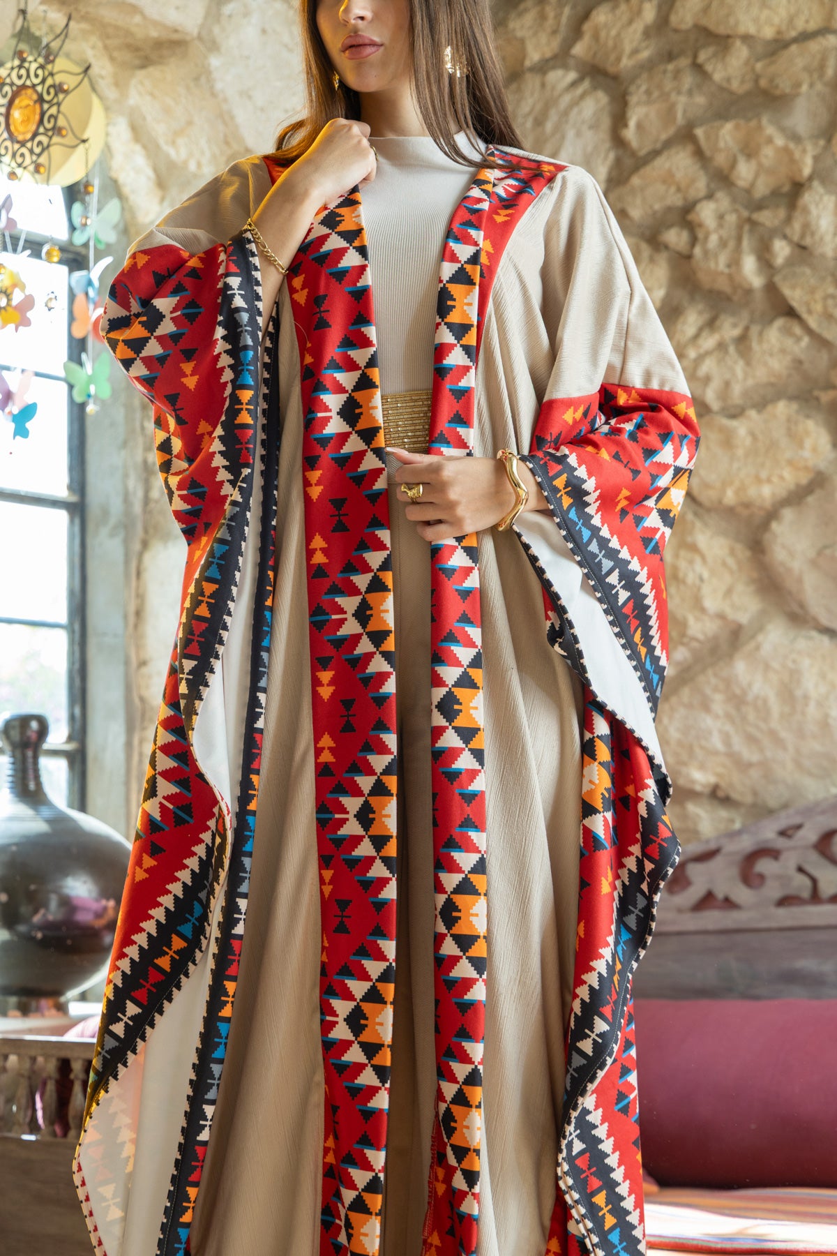 Badiya Kaftan - Red