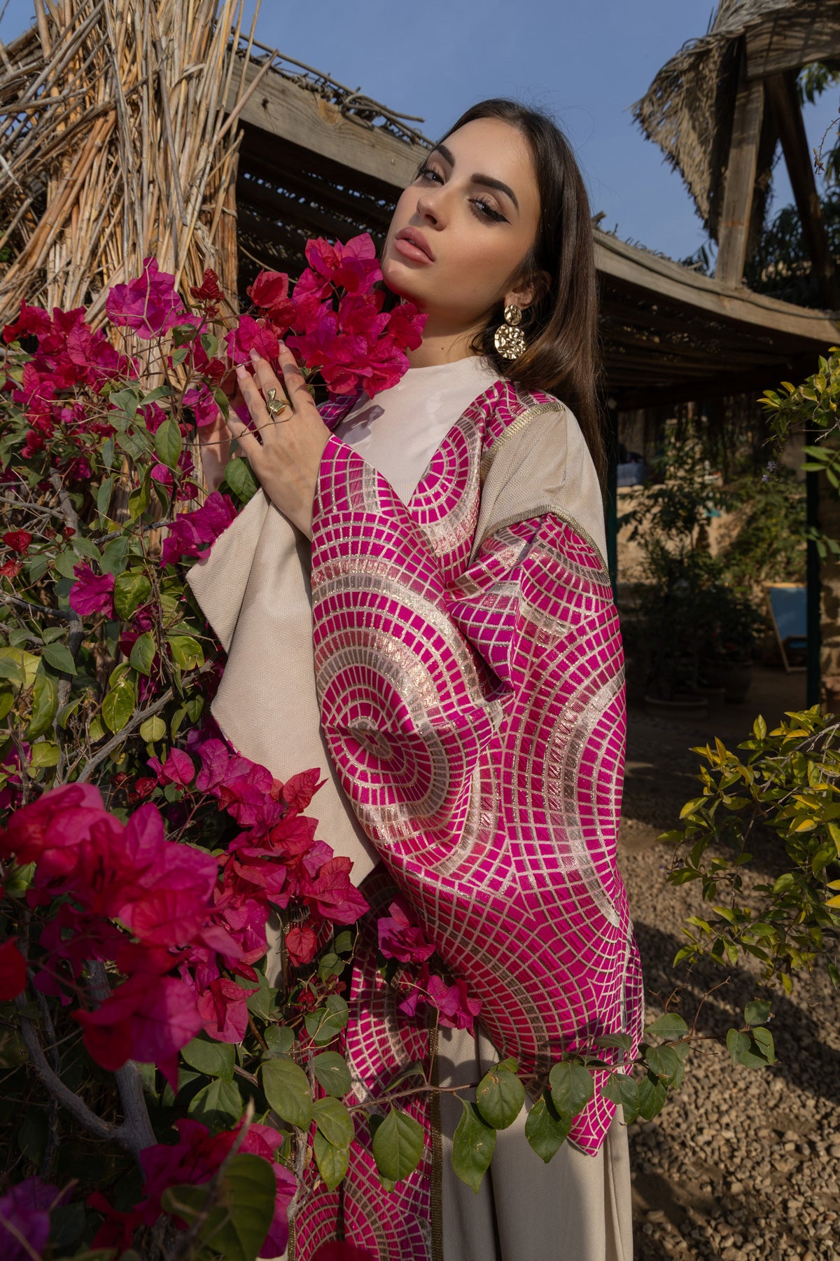Qamar Kaftan - Pink
