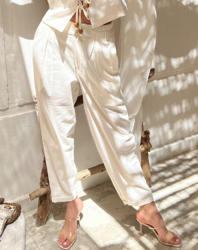 Blossom Aura White Pants