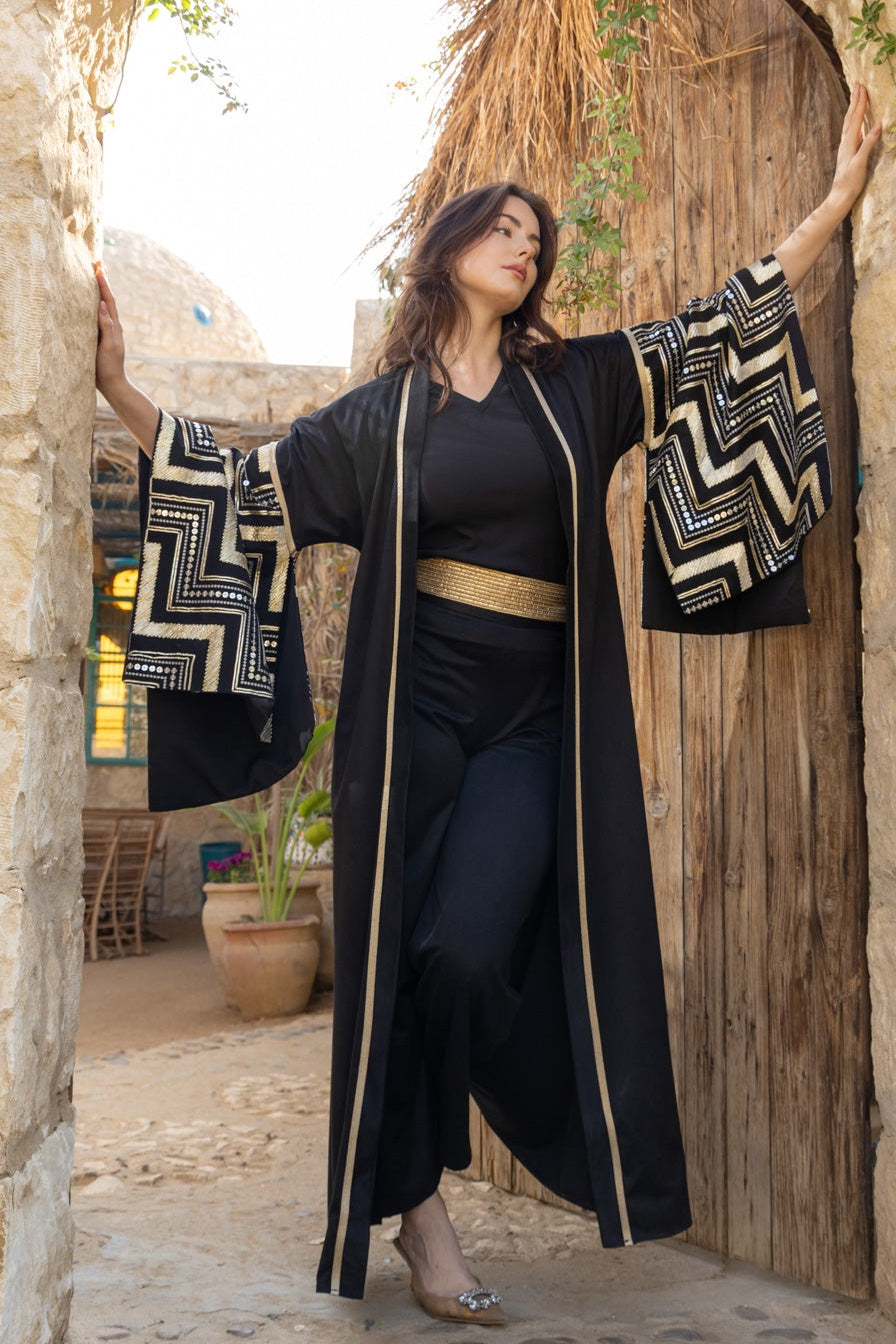 Jawhara Kaftan - Black