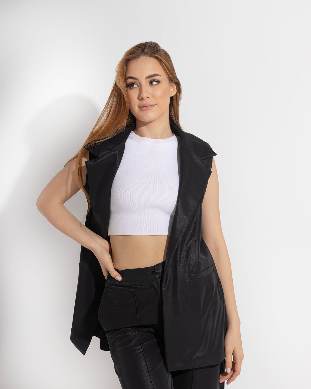 Leather Vest Set