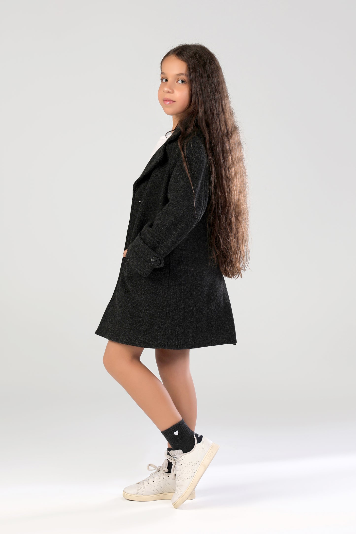 The Little Editor Coat - Grey (Girl)