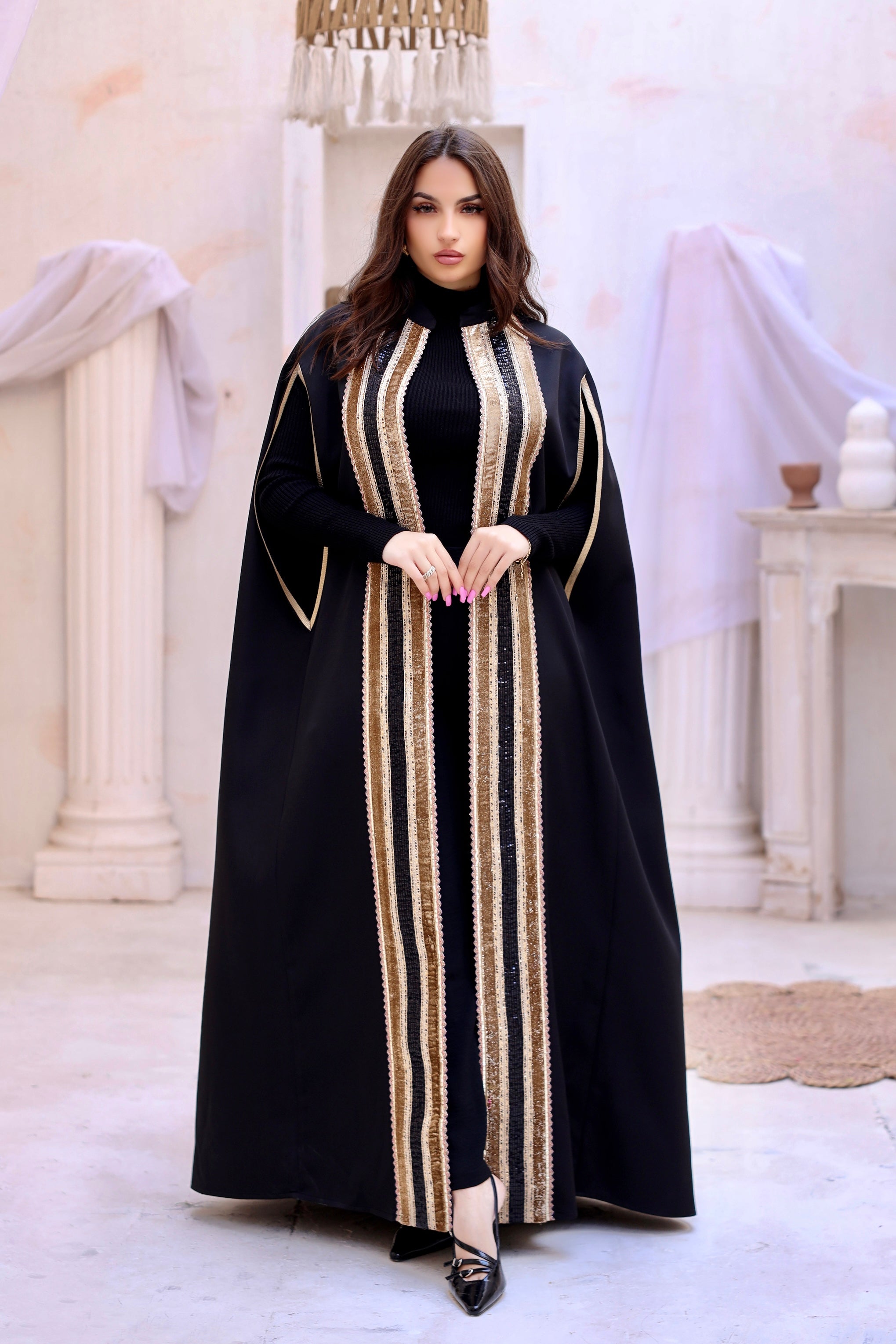 Arabesque Black Cape