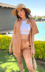 Sunkissed Linen Set - Caramel
