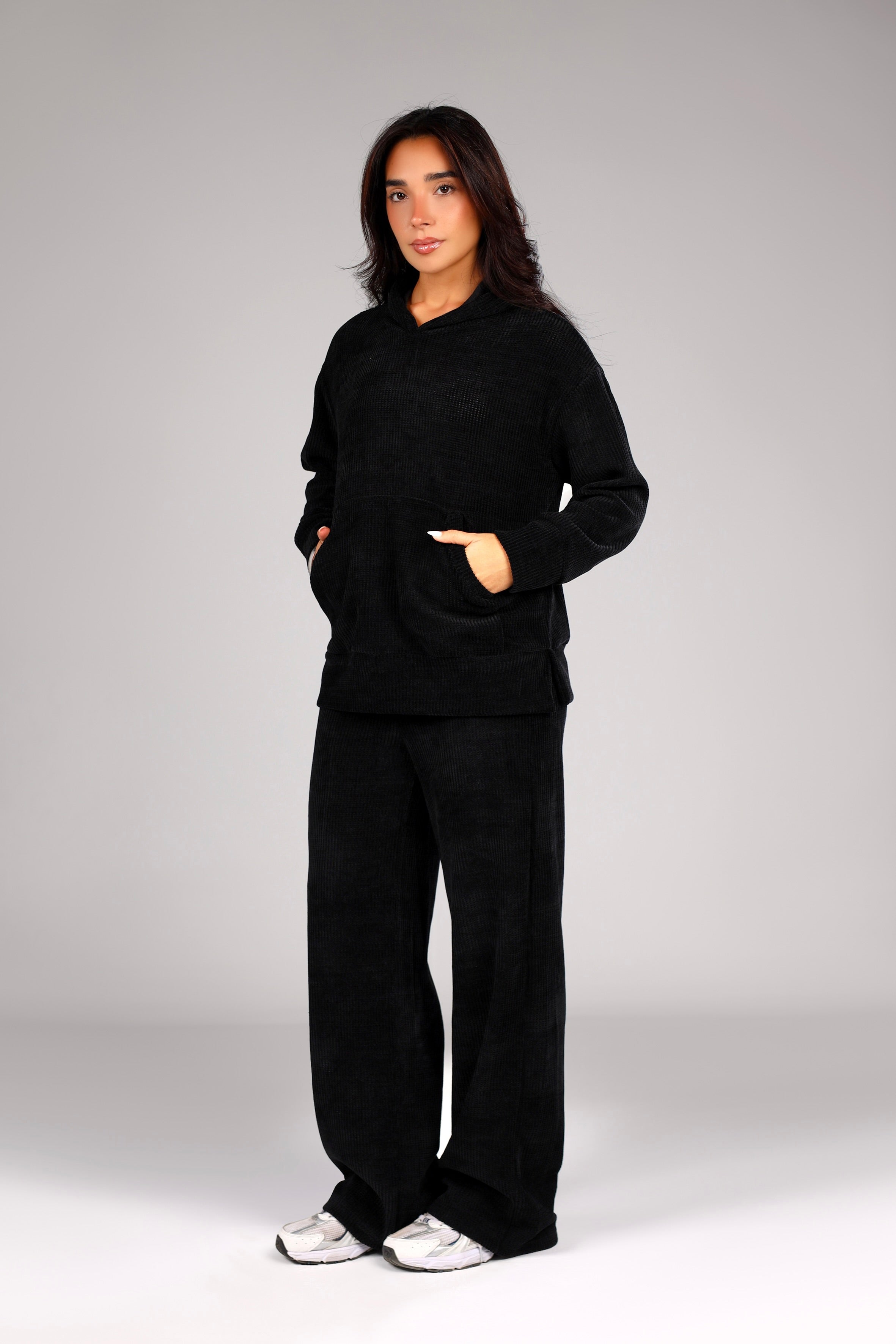 Luxe Knit Co-ord Set - Black