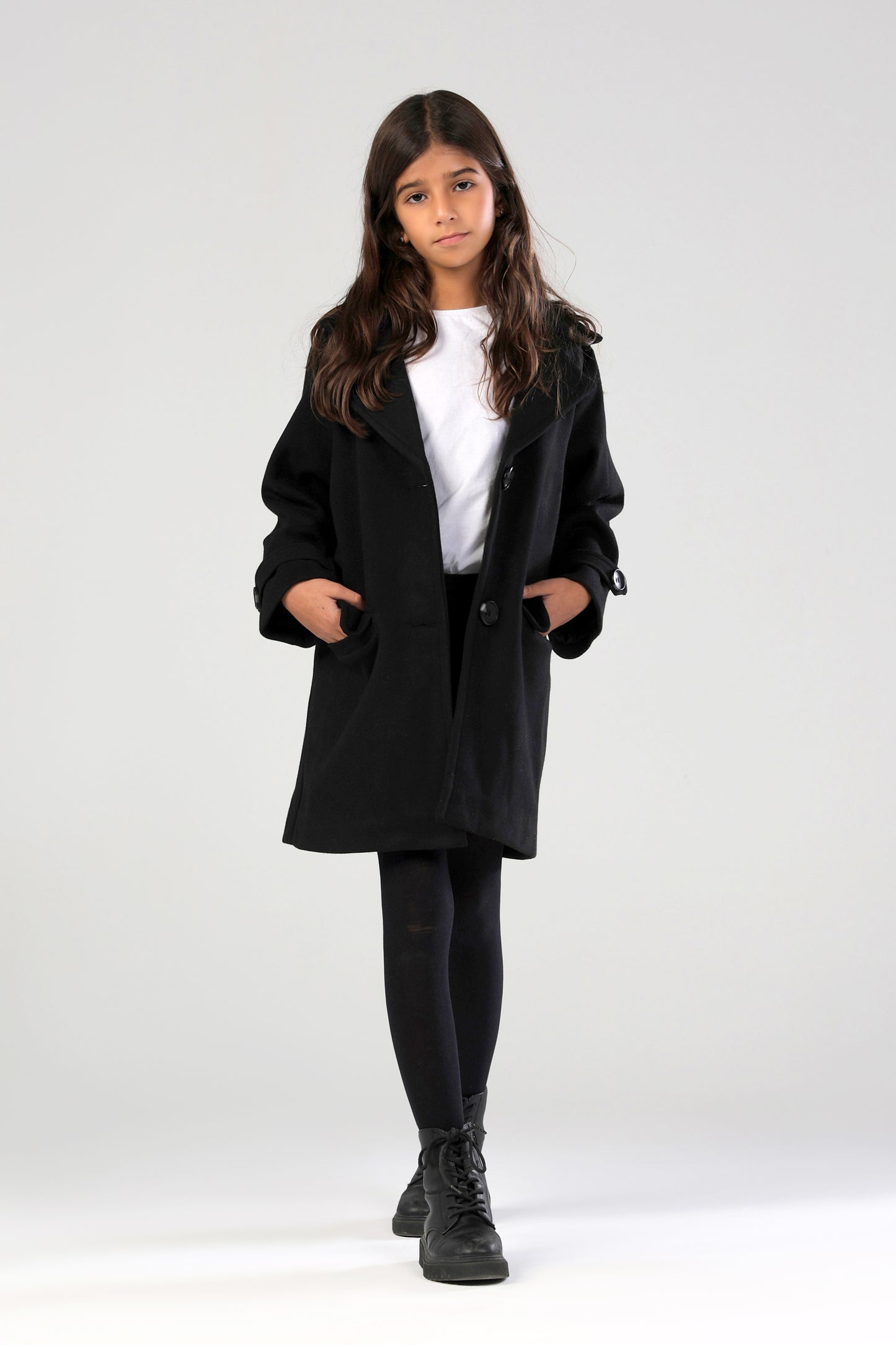 The Little Editor Coat - Black (Girl)