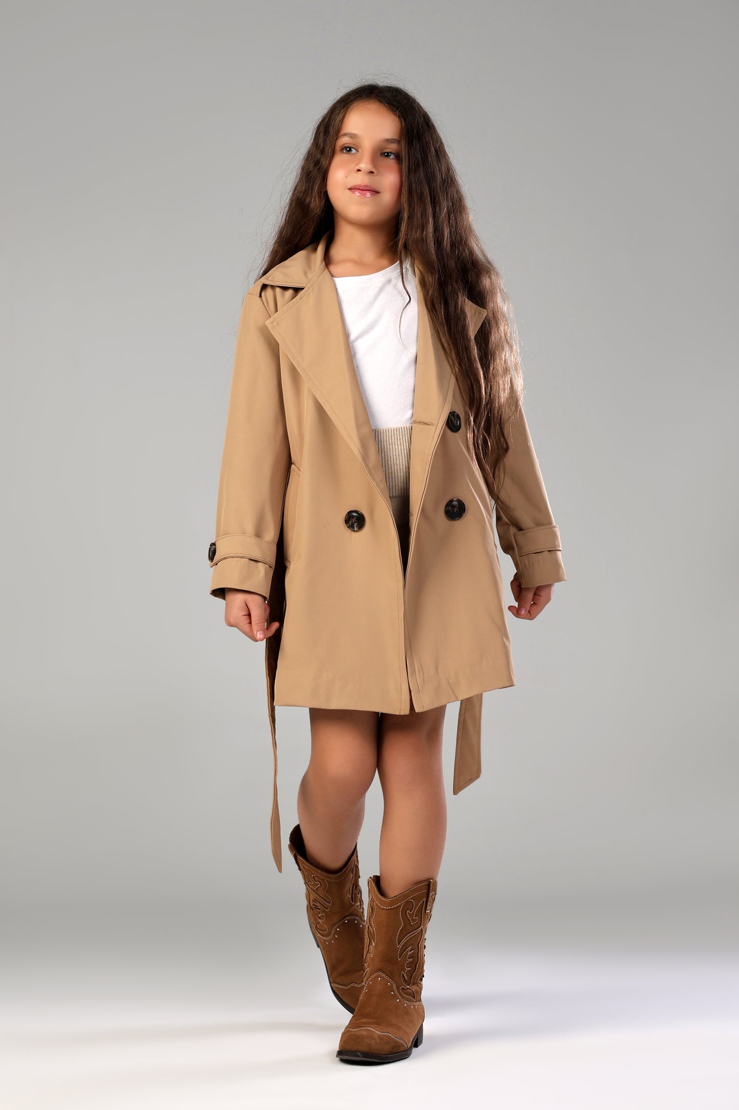Secret Agent Trench - Khaki - Girl