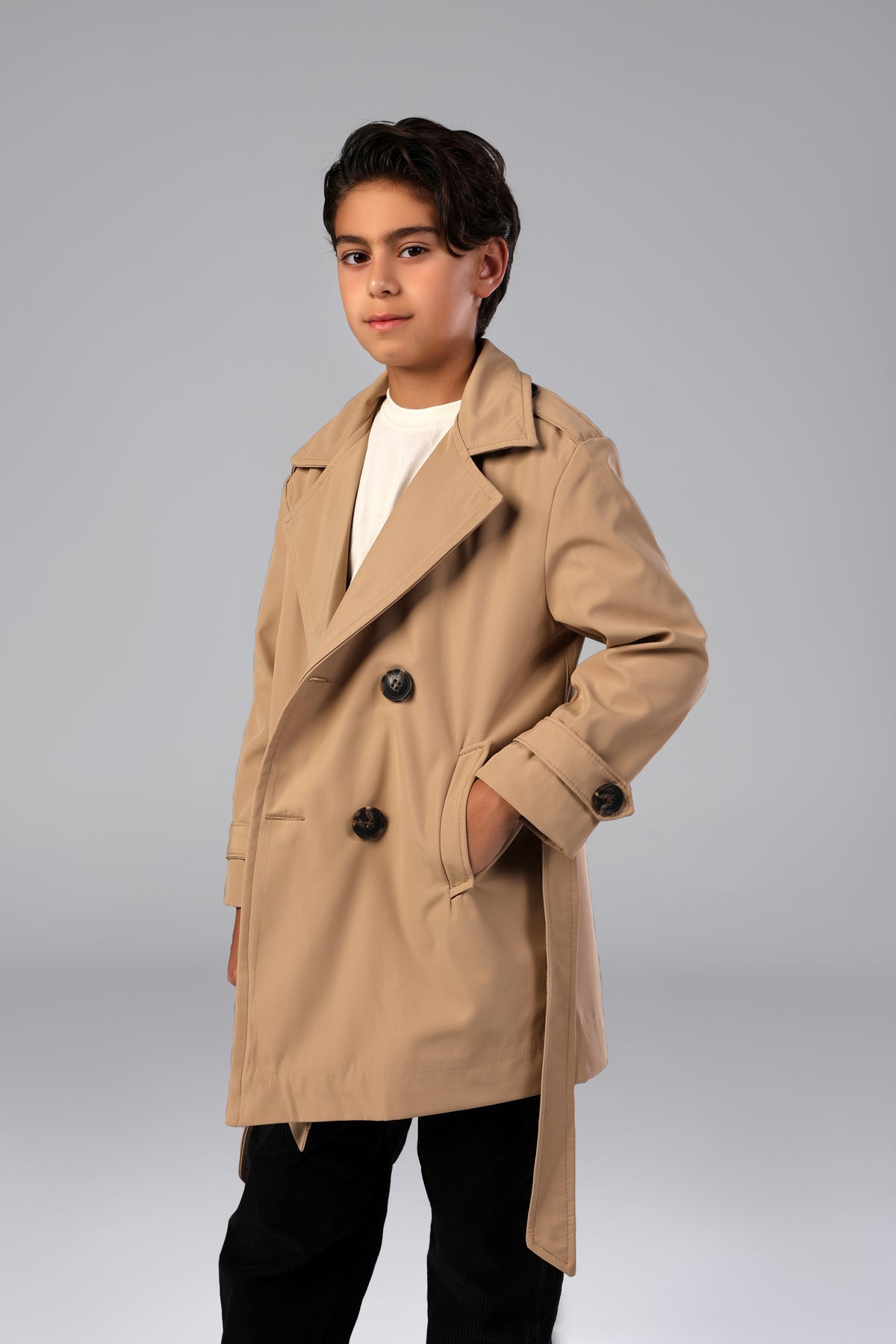 Secret Agent Trench - Khaki - Boy