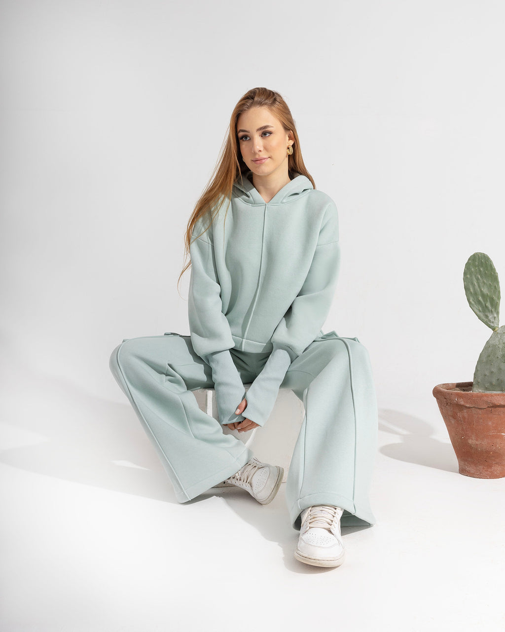 Mint Hoodie Milton Set