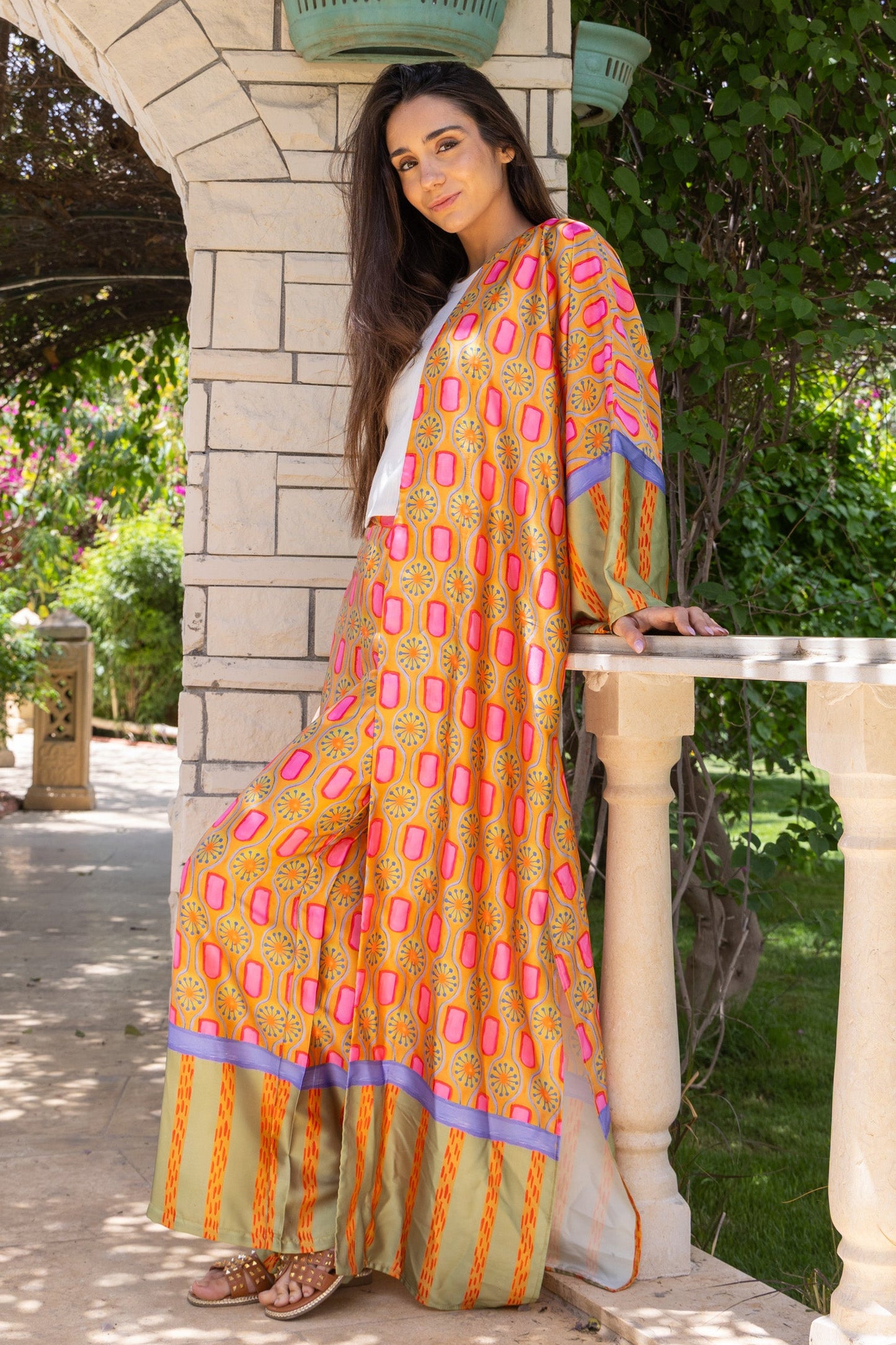 Sunfire Mosaic Satin Set