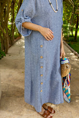 Tropic Denim-like Dress