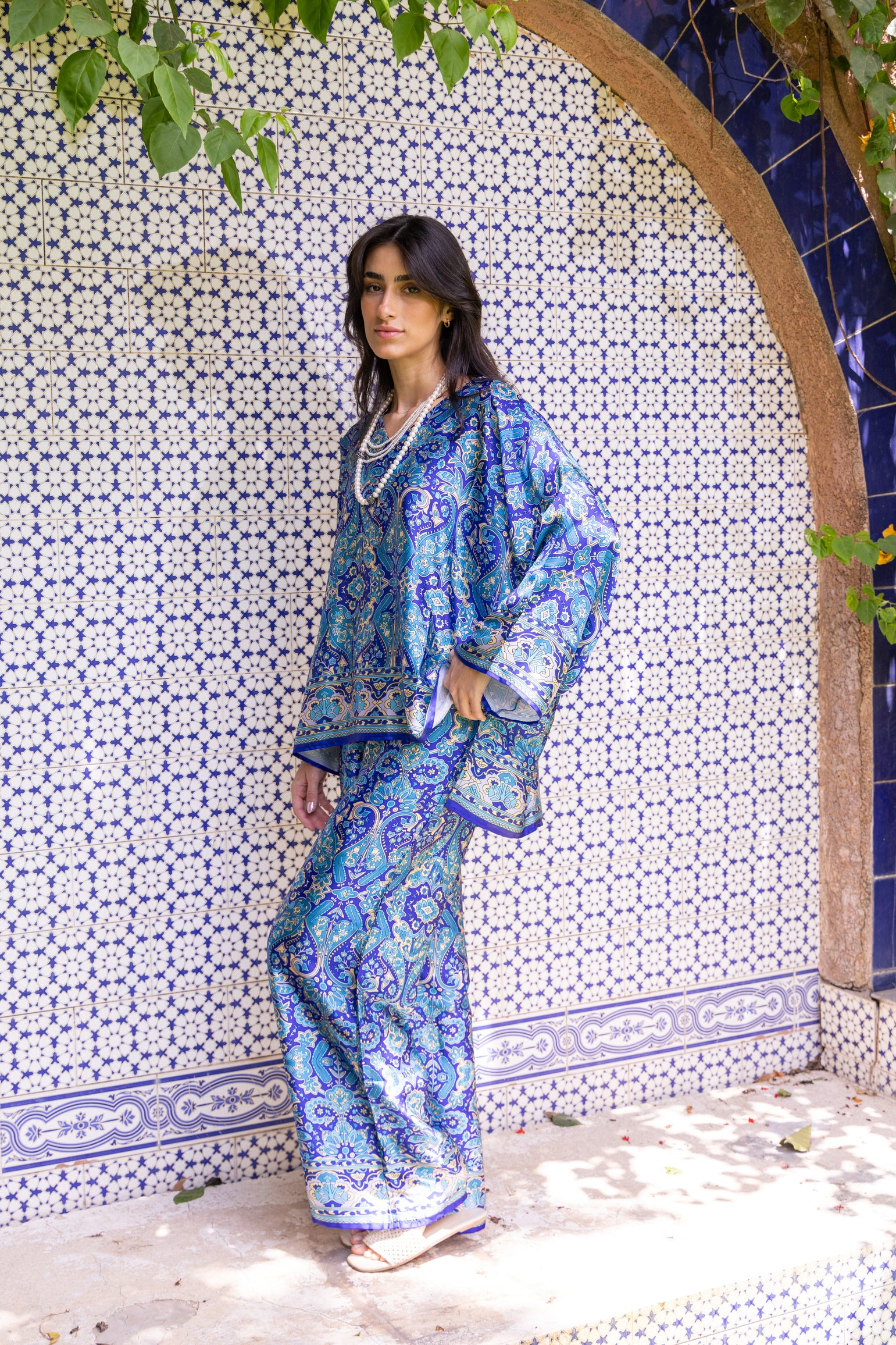 Royal Mosaic Satin Set